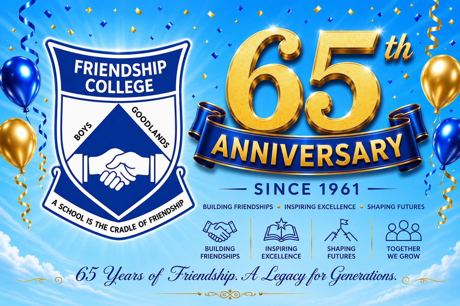 65th Anniversary of Friendship College Boys