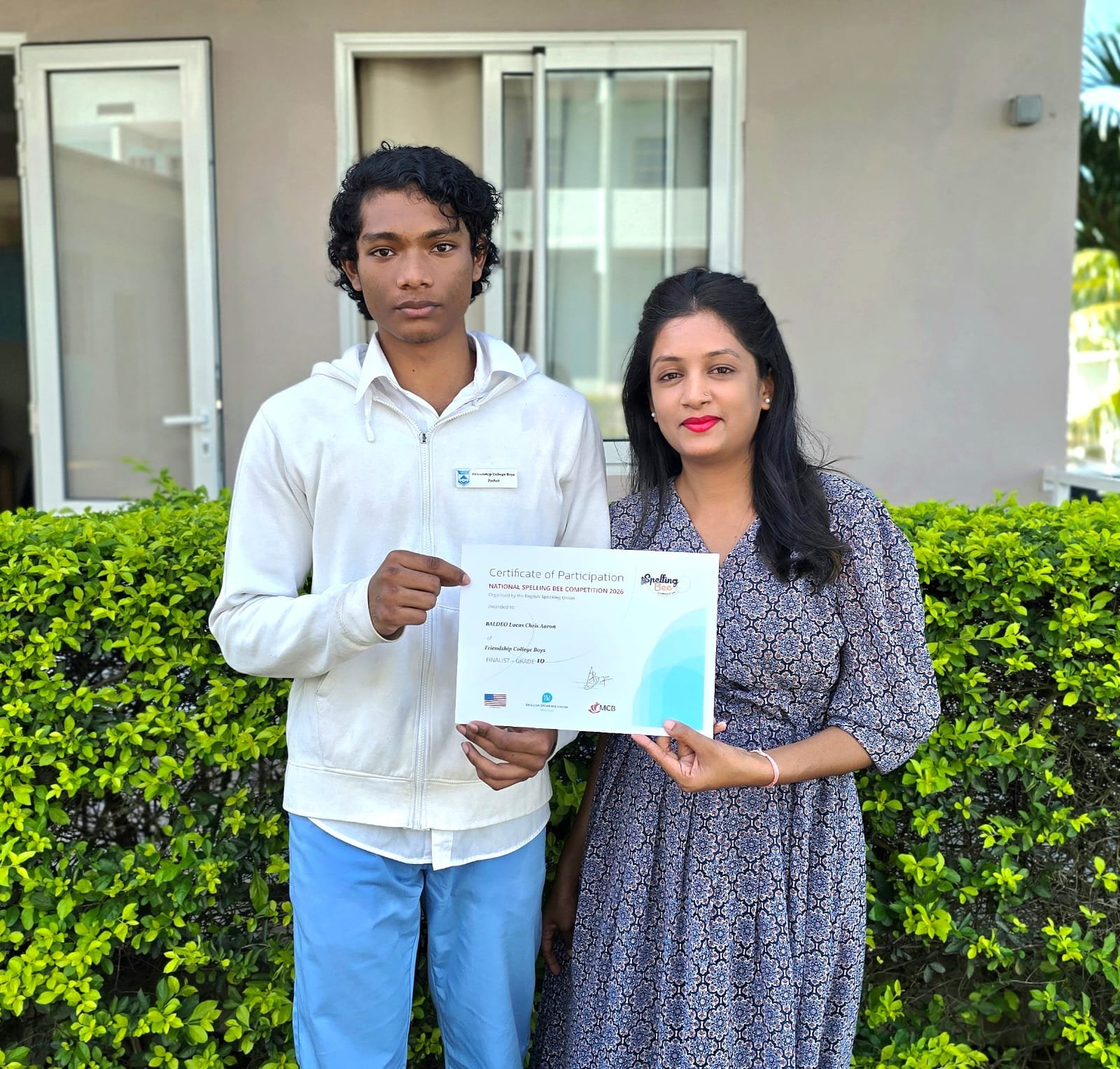 Friendship College Boys Student Shines in National Spelling Bee Competition 2026